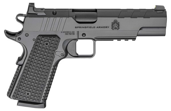 1100238-14326010.jpg SPRINGFIELD ARMORY EMISSARY BLACK OUT 1911 45ACP 5" BLK 2-8RD AOS OPTC READY