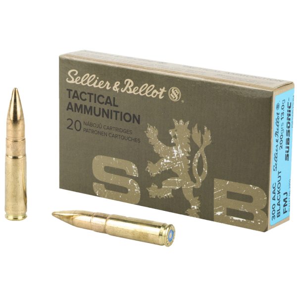 1102330_1.jpg Sellier & Bellot Rifle Ammo 300 Blackout Subsonic 200 gr. FMJ 20 rd.
