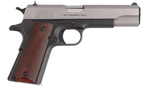 1117693-14333256.jpg COLT 1911 GOVT TWO TONE 45ACP 5" 8+1 BLUED/STAINLESS