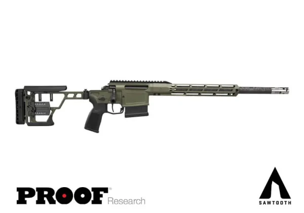 SIG SAUER CROSS 6.5CM SAWTOOTH 24" PROOF CARBON, FOLD PRS, MOSS GRN 1-5RD MAG