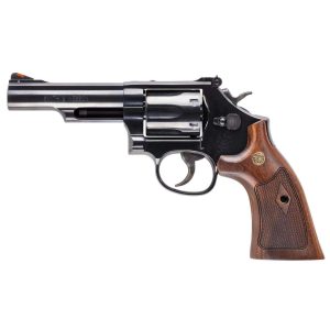 1123868-14336619.jpg SMITH & WESSON MODEL 19 357MAG REVOLVER 4.25" BLACK/WOOD NO LOCK 6RD CA COMPLIANT