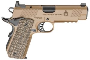1135411-14342614.jpg SPRINGFIELD ARMORY TRP AOS 1911 FDE 4.25" 45ACP W/ CARRY CUT & RAIL 2-8RD
