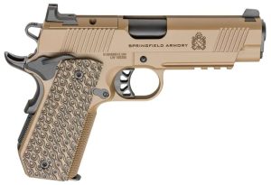 1135415-14342612.jpg SPRINGFIELD ARMORY 1911 TRP AOS 9MM PISTOL 4.25" COYOTE CARRY CUT, RAIL, 3-9RD MAGS