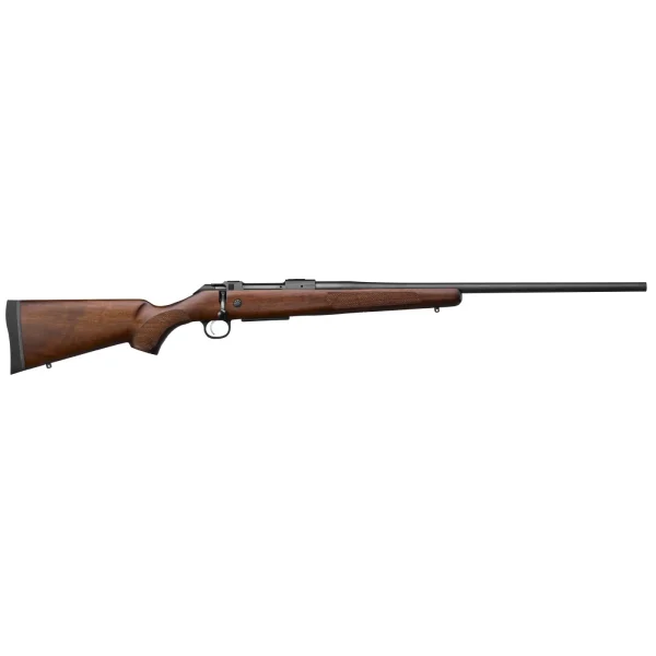1146678-14350067.webp CZ 600 PLUS ST3 AMERICAN, 30-06, 5 RD, 24IN, 9/16X24, DRILLED AND TAPPED, WALNUT STOCK