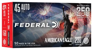 1154824-14360025.webp FEDERAL 45 AUTO 230GR FMJ USA BOX 250TH 50RD/BX 20BX/CS