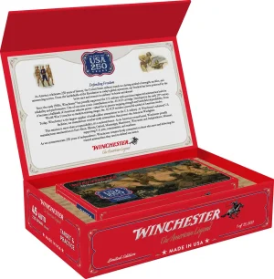 1158867-14366715.webp WINCHESTER USA 45ACP 230GR FMJ 250TH ANNIVERSARY 50RD/BX 6BX/CS