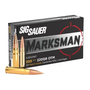 1163802-14366227.webp SIG SAUER ELITE MATCH 300BLK 220GR OTM 20RD BX 500RD CASE