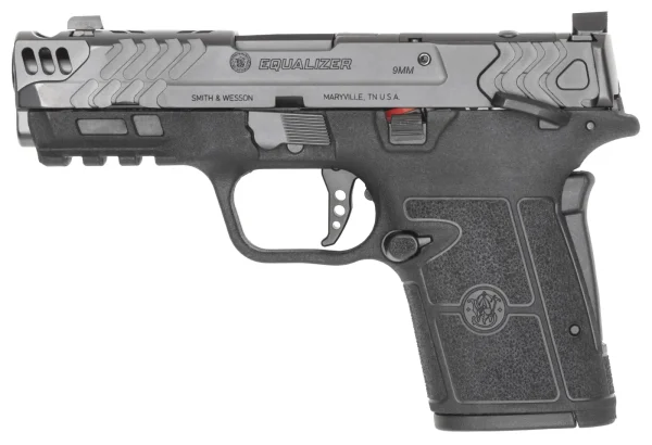 1175637-14371382.webp SMITH & WESSON P.C. EQUALIZER CARRY COMP 9MM PISTOL 3.675" PORTED BLACK -10RD/13RD/15RD MAGS