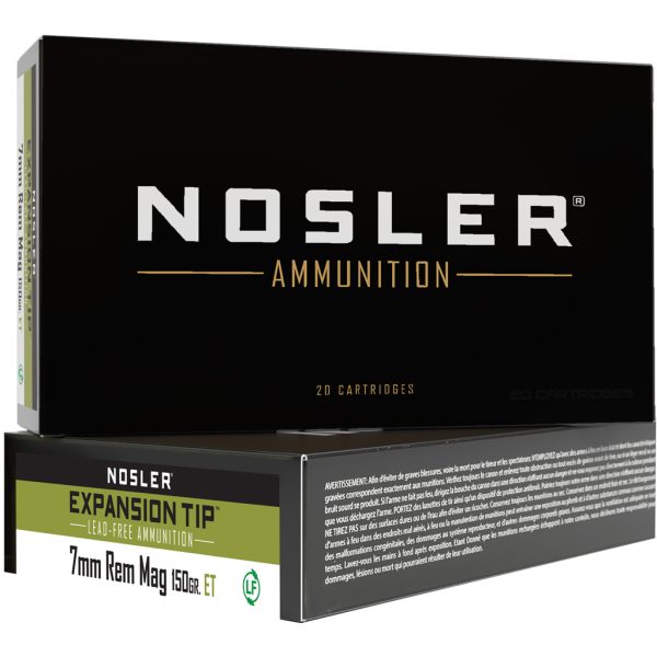 1206206_1.jpg Nosler Expansion Tip Rifle Ammunition 7mm Rem. Mag. 150 gr. ET SP 20 rd.