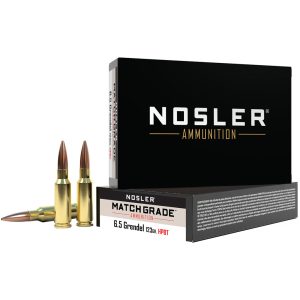 1206248_1.jpg Nosler Match Grade Rifle Ammunition 6.5 Grendel 123 gr. CC HPBT 20 rd.