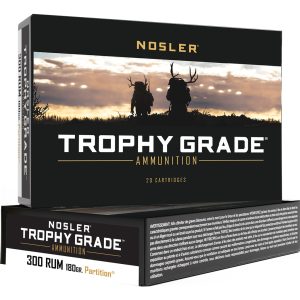 1206329_1.jpg Nosler Trophy Grade Rifle Ammunition 300 RUM 180 gr. PT SP 20 rd.