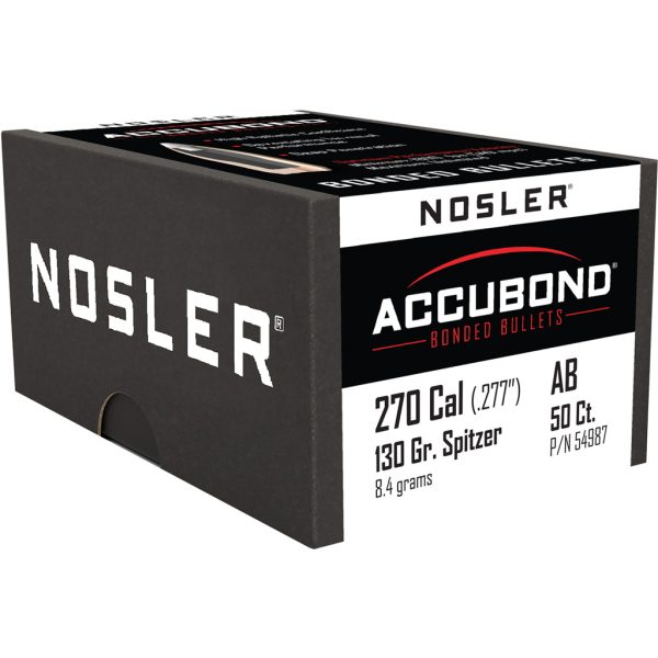 1206401_1.jpg Nosler AccuBond Bullets .270 Cal. 130 gr. Spitzer Point 50 pk.