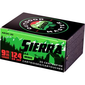 1208022_1.jpg Sierra Outdoor Master Handgun Ammo 9mm 124 gr. JHP 20 rd.