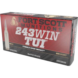 1209079_1.jpg Fort Scott Munitions Rifle Ammo 243 Win. 80 gr. TUI 20 rd.