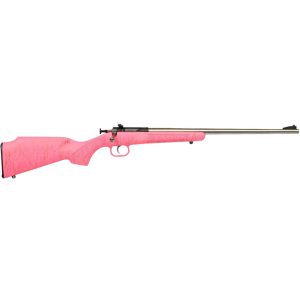 1213862_1.jpg Keystone Crickett Rifle 22 LR Stainless/Pink Syn w/Gold Web Stock