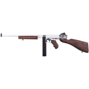 1213955_1.jpg Auto-Ordnance TM1 Navy 250th Carbine 45 ACP 16.5in WHT/BLK/GLD/Walnut Engraved 20/30rd