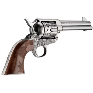 1214769_2.jpg Pietta Cowpoke Revolver 357 Mag 4.75in Old Silver w/Engraved FM/BRL/CYL6rd