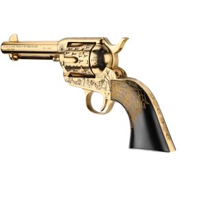 1214772_2.jpg Pietta Keeper of the Plains Revolver 45 Colt 4.75 in Gold w/Engraved FM/BRL/CYL 6 rd.