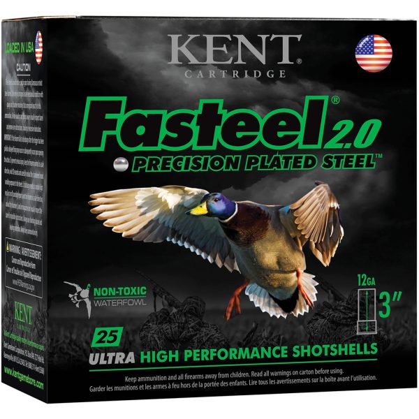 1404534_1.jpg Kent Fasteel 2.0 Precision Plated Steel Load 12 ga. 2.75 in. 1 1/16 oz. 2 Shot 25 rd.