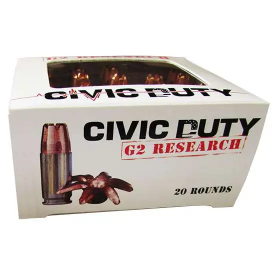 145978-14231999.webp G2R CIVIC DUTY 10MM 20RD BOX 25 BOXES PER CASE