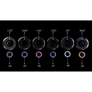 1502627_2.jpg Specialty Iron I Rifle Peep Kit Contains 6 Apertures and 6 Verifiers with Case