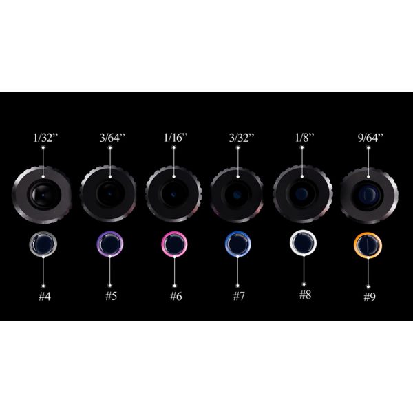 1502627_2.jpg Specialty Iron I Rifle Peep Kit Contains 6 Apertures and 6 Verifiers with Case