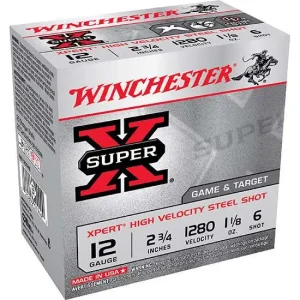 152885-14245436.webp WINCHESTER SUPER X XPERT HV 12GA 2-3/4" #6 1-1/8OZ 25RD BX 250RD CASE