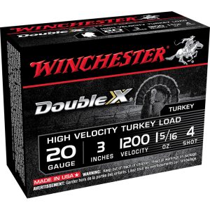 1701194_1.jpg Winchester Double X High Velocity Turkey Load 20 ga. 3 in. 1 5/16 oz. 4 Shot 10 rd.
