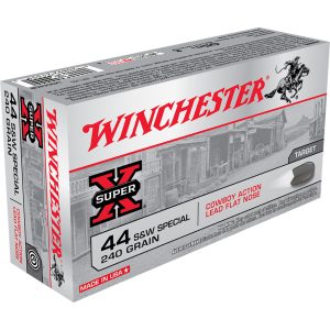 1701348_1.jpg Winchester Super-X Pistol Ammo 44 S&W Spl. 240 gr. Lead Cowboy Action 50 rd.