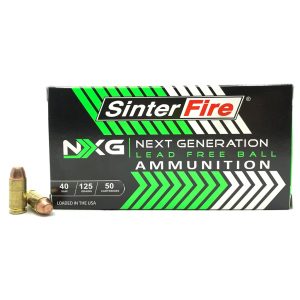 1707140_1.jpg Sinterfire NXG Lead Free Ball Pistol Ammo 40 S&W 125 gr. Lead-Free Ball 50 rd.