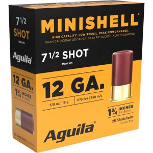 1707754_1.jpg Aguila Minishell Shotgun Load 12 ga. 1.75 in. 5/8 oz. 7.5 Shot 25 rd.