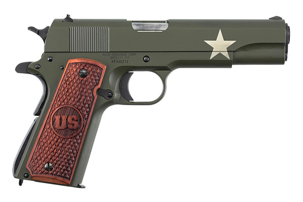 1911bkoc11__52020.1701445800.1280.1280.jpg Auto Ordnance 1911BKOC11 Tanker 1911 .45 ACP 5" 7+1 Army OD Green