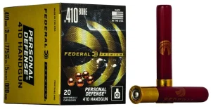 20083-14250809.webp FEDERAL 410GA 3" 5 PELLET 000 BUCK "PERSONAL DEFENSE" 20 RD/BX 10 BX/CS