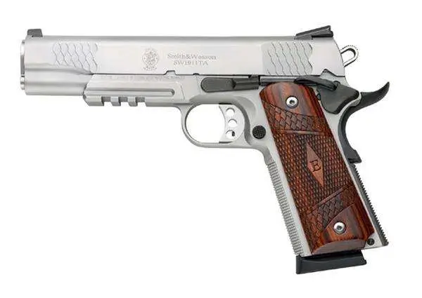 22248-14255453.webp SMITH & WSSON 1911 E SERIES S/S 45ACP 5" 8RD TCTL RAIL