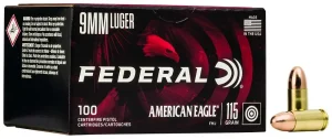 23492-14251036.webp FEDERAL 9MM LUGER 115GR FMJ 100 RD 100 RD/BX 5 BX/CS