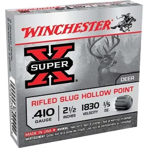 24912-14256911.webp .410GA 2-1/2" 1/5OZ SUPER X RIFLED SLUG HP 15RDS