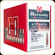 261790__47519__08641.1672865441.1280.1280.jpg Hornady 6.5mm (.264 Dia) Reloading Bullets H26179 135 Grain A-Tip Match 100 Pieces