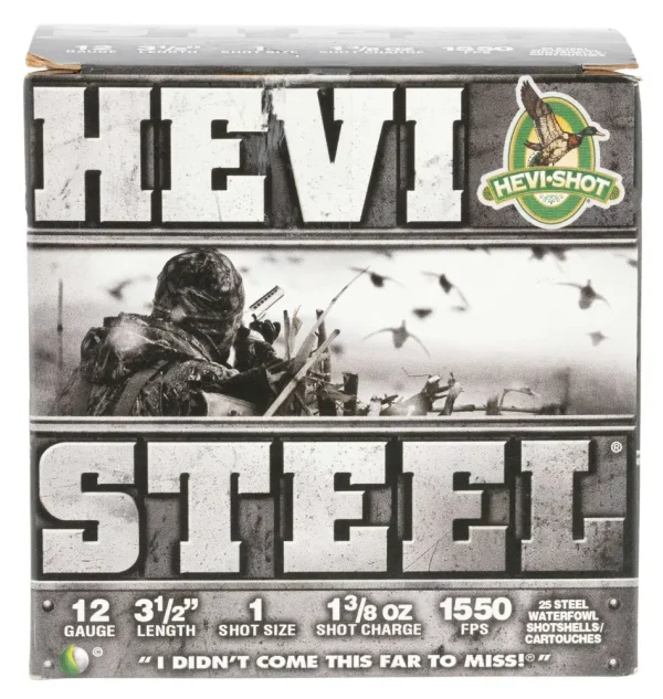 27774-14259156.webp HEVI-SHOT HEVI-STEEL 12GA 3-1/2IN 1-3/8OZ #1 25 RD/BX 10 BX/CS