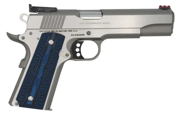 34938-14262295.webp COLT 1911 GOLD CUP LITE SERIES 70 38 SUPER STS BLUE GRIPS 5" 9+1