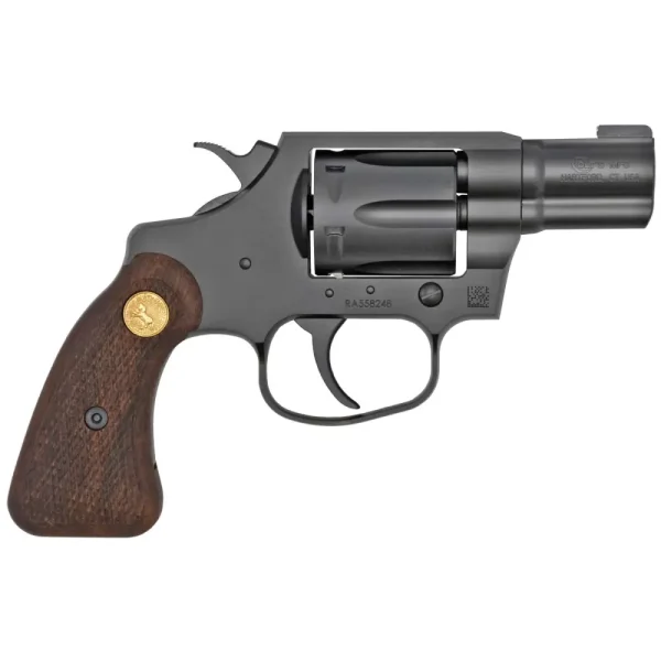 352027-14134522.webp COLT NIGHT COBRA SPECIAL REVOLVER 38 SPL+P 2" BLACK PVD 6RD WOOD MEDALLION