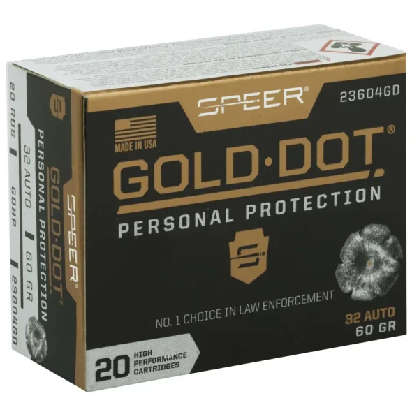 36723-14131875.webp SPEER 32 AUTO 60 GR GDHP AMMO 20 RD/BX 10 BX/CS