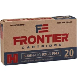 36835-14252177.webp FRONTIER® 5.56 NATO 62 GR FMJ (150 - ORIENTED) 150RD/BX 8BX/CS