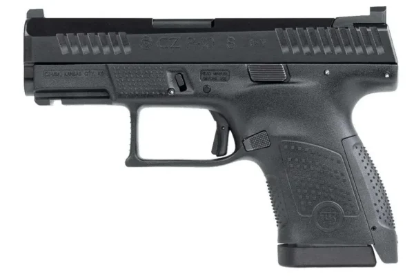 416678-14263331.webp CZ P-10 S 9MM PISTOL BLACK FIXED SIGHTS, REVERSE MAG CATCH 2-12RD MAGS