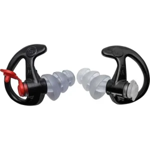 552892-14224530.webp SUREFIRE TRIPLE-FLANGE FILTERED EARPLUGS MED 25 PAIR BLACK