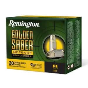 602879-14238014.webp REMINGTON 40 S&W 165GR BJHP GOLDEN SABER DEFENSE 20 RD/BX 25 BX/CS