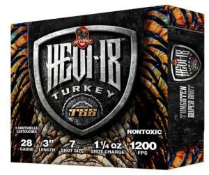 778191-14232470.jpg HEVI-SHOT HEVI-18 TSS TURKEY 28GA 3IN 1-1/4OZ #7 5 RD/BX 10 BX/CS
