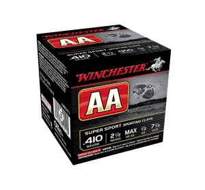 AASC417CASE__91013.1683913202.1280.1280.jpg Winchester 410 Bore Ammunition AA Super Sport Sporting Clays AASC417 2-1/2" #7-1/2 Shot 1/2oz 1300fps Case of 250 rounds