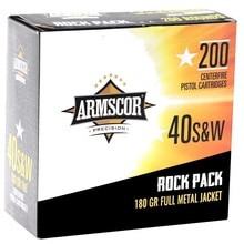 ARM50083__24471.1603999662.220.290__94108.1603999787.1280.1280.jpg Armscor 40 S&W Ammunition ARM50083 180 Grain Full Metal Jacket Rock Pack 200 Rounds