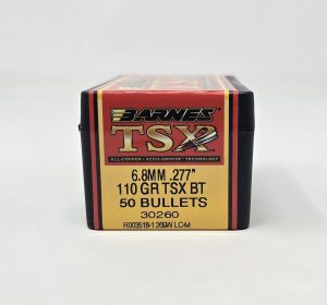 B30260__24913.1737130345.1280.1280.jpg Barnes 6.8mm (.277 Dia) Reloading Bullets Copper TSX B30260 110 Grain Boat Tail Hollow Point 50 Pieces