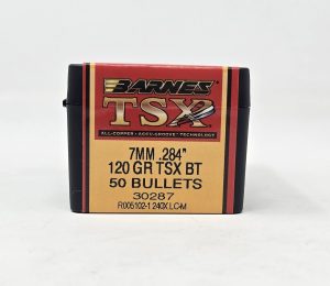 B30287__22691.1737054115.1280.1280.jpg Banes 7mm (.284 Dia) Reloading Bullets Copper TSX B30287 120 Grain Boat Tail Hollow Point 50 Pieces